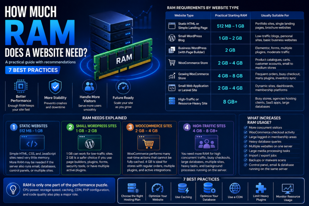 How Much RAM Does a Website Need? 7 Best Practices How Much RAM Does a Website Need? 7 Best Practices