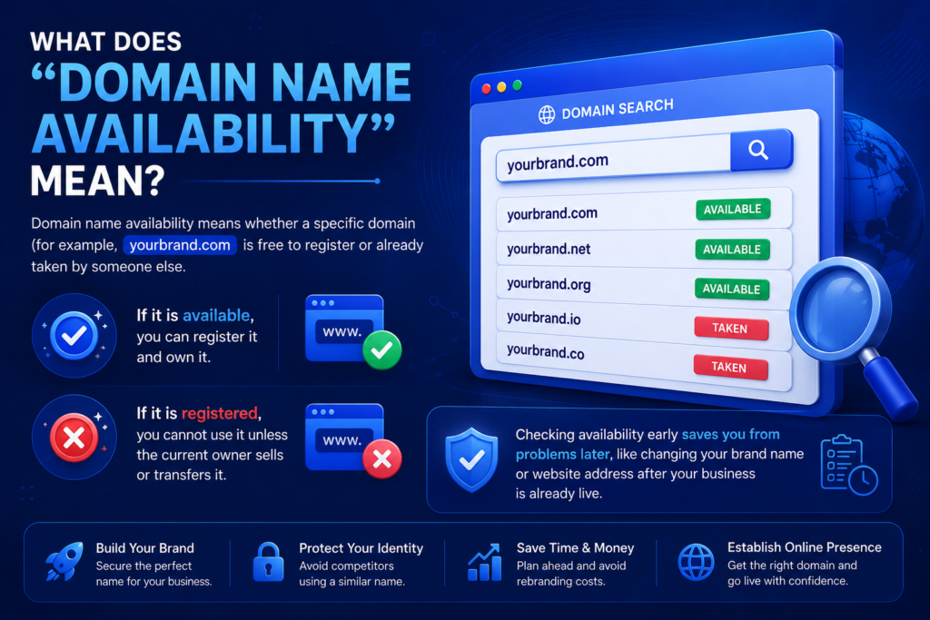 how to check if a domain name is available
